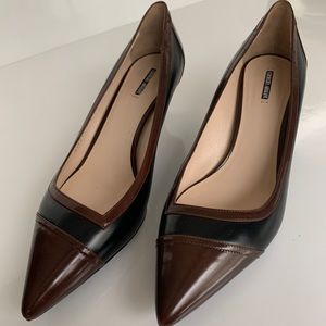 GIORGIO ARMANI shoes leather upper duo color EUC!